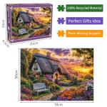 Cottage Life Jigsaw Puzzles 1000 Pieces for Adults Country Life 1000 Piece Jigsaw Puzzles for Adults