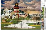 Buffalo Games - Charles Wysocki - Twilight Sentinel - 1000 Piece Jigsaw Puzzle - Colorful Winter Puzzles for Adults – Precision-Cut Pieces, Beautiful Festive Artwork, and Hours of Fun