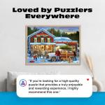 Buffalo Games – General Store at Christmas- 500 Piece Holiday Jigsaw Puzzle - Festive Puzzles for Adults – Precision-Cut Pieces, Winter Artwork, and Hours of Relaxing Fun
