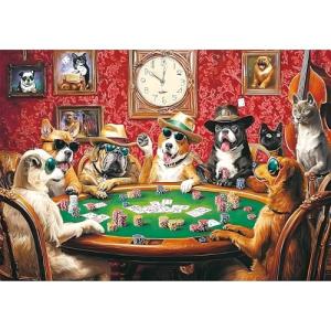 2000 Piece Puzzles for Adults – Funny Dogs Playing Poker Jigsaw Puzzle, Vibrant and Detailed Artwork, Challenging Puzzles for Adults 2000 Pieces, 39" x 28"