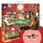 2000 Piece Puzzles for Adults – Funny Dogs Playing Poker Jigsaw Puzzle, Vibrant and Detailed Artwork, Challenging Puzzles for Adults 2000 Pieces, 39" x 28"