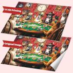 2000 Piece Puzzles for Adults – Funny Dogs Playing Poker Jigsaw Puzzle, Vibrant and Detailed Artwork, Challenging Puzzles for Adults 2000 Pieces, 39" x 28"