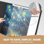 Demine Puzzle Storage Folder for 500 Pieces – Portable Jigsaw Puzzles Organizer Binder Fits Up to 40 Puzzles, 20 HD Film Pockets, Handle Design Puzzle Keeper for Adults and Kids