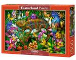 CASTORLAND 1500 Piece Jigsaw Puzzles, Color Competition, Chameleon, Animal Puzzles, Colorful Flowers, Adult Puzzle, Castorland C-152162-2