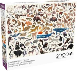 Buffalo Games - Kara Mohr - Conservation Collage - 2000 Piece Jigsaw Puzzle for Adults - Challenging Puzzle Perfect for Game Nights - Finished Size is 38.50 x 26.50