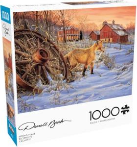 Buffalo Games – Darrell Bush - Hiding Place - 1000 Piece Winter Jigsaw Puzzle - Festive Holiday Puzzles for Adults – Precision-Cut Pieces, Christmas Artwork, and Hours of Relaxing Fun