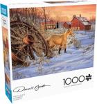 Buffalo Games – Darrell Bush - Hiding Place - 1000 Piece Winter Jigsaw Puzzle - Festive Holiday Puzzles for Adults – Precision-Cut Pieces, Christmas Artwork, and Hours of Relaxing Fun