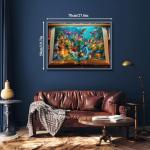 Dragon Puzzle for Adults 1000 Pieces, Magic Library Book Puzzles Nature Forest Animal, Fantasy Dinosaur Jigsaw Puzzle, Impossible Difficult Hard Challenge for Adult