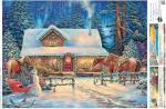 Buffalo Games – Chuck Pinson - Winter's Oasis - 1000 Piece Christmas Jigsaw Puzzle - Festive Puzzles for Adults – Precision-Cut Pieces, Festive Artwork, and Hours of Relaxing Fun