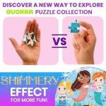 QUOKKA Puzzles for Toddlers 3-5 – Shimmer 4-Pack 30 Pieces Puzzles for Kids Ages 2-4 - Fairy Tale Jigsaw Set with Princess Unicorns for Kids 4-6 Years, Gift for 3 Year-Old Boy Girl, FSC Certified Toy