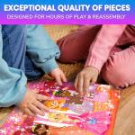 QUOKKA Puzzles for Toddlers 3-5 – Shimmer 4-Pack 30 Pieces Puzzles for Kids Ages 2-4 - Fairy Tale Jigsaw Set with Princess Unicorns for Kids 4-6 Years, Gift for 3 Year-Old Boy Girl, FSC Certified Toy