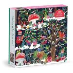 Galison Yuletide Forest – 500 Piece Jigsaw Puzzle Featuring Beautiful Artwork of A Wintery Holiday Wonderland in The Forest