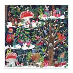 Galison Yuletide Forest – 500 Piece Jigsaw Puzzle Featuring Beautiful Artwork of A Wintery Holiday Wonderland in The Forest