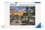 Ravensburger - Paris Sunset - 2000 Piece Jigsaw Puzzle - Featuring a Quaint, Old-time City Street with The Eiffel Tower - Frameable - Premium Quality - Puzzles for Adults
