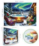 MINIWAN Northern Lights Puzzle - 500 Piece Puzzles for Adults Vivid Imagery Impossible Hard Difficult Challenging Puzzle,Unique Jigsaw Puzzles 500 Pieces Ideal for Relaxation and Family Fun
