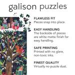 Galison Yuletide Forest – 500 Piece Jigsaw Puzzle Featuring Beautiful Artwork of A Wintery Holiday Wonderland in The Forest