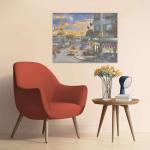 Ravensburger - Paris Sunset - 2000 Piece Jigsaw Puzzle - Featuring a Quaint, Old-time City Street with The Eiffel Tower - Frameable - Premium Quality - Puzzles for Adults