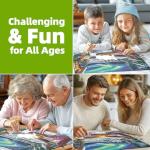 MINIWAN Northern Lights Puzzle - 500 Piece Puzzles for Adults Vivid Imagery Impossible Hard Difficult Challenging Puzzle,Unique Jigsaw Puzzles 500 Pieces Ideal for Relaxation and Family Fun