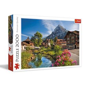 Trefl Alps in The Summer 2000 Piece Jigsaw Puzzle Red 38"x27" Print, DIY Jigsaw, Creative Fun, Classic Puzzle for Adults and Children from 14 Years Old