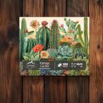 Vintage Cactus Plant Puzzles for Adults 1000 Pieces and up, PICKFORU Retro Succulents Puzzles as Home Decor, Flower Puzzle for Plant Lovers