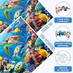 500 Piece Puzzle for Adults, Turtle Jigsaw Puzzles, Sea Animals Puzzles 500 Pieces, Birthday and Barious Holiday Party for Family Kids and Adults, Funny Puzzle for Adults, 20.5x15 in