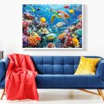 500 Piece Puzzle for Adults, Turtle Jigsaw Puzzles, Sea Animals Puzzles 500 Pieces, Birthday and Barious Holiday Party for Family Kids and Adults, Funny Puzzle for Adults, 20.5x15 in