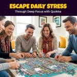 QUOKKA 1000 Piece Jigsaw Puzzle for Adults Cruise Vistas – Premium Box Packaging with Extra Fun Challenges - Stunning Scenic Animal Puzzle - Perfect for Relaxation & Creativity & Gift Giving