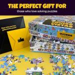 QUOKKA 1000 Piece Jigsaw Puzzle for Adults Cruise Vistas – Premium Box Packaging with Extra Fun Challenges - Stunning Scenic Animal Puzzle - Perfect for Relaxation & Creativity & Gift Giving