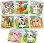 Wooden Puzzles for Toddlers, 9 Pieces Farm Jigsaw Puzzles for Kids Ages 3-5, Preschool Learning Activities, Learning & Educational Toys, Gifts for Boys, Girls Ages 3+
