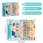 Puzzles for Adults 500 Pieces, Coastal Puzzle, Seaside Jigsaw Puzzles 500 Piece for Adults Kids Seniors, Recycled Cardboard Puzzle for Game Night Family Friends, 20.5x15 in Home Decor