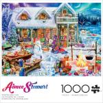 Buffalo Games - Aimee Stewart - Winterland Fun - 1000 Piece Holiday Jigsaw Puzzle Christmas Puzzles for Adults – Precision-Cut Pieces, Beautiful Artwork, and Hours of Relaxing Fun