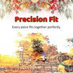 1000 Piece Cardboard Jigsaw Puzzles, Beautiful Christmas Puzzle - Every Piece Unique, Softclick Technology for 27x20 Inch