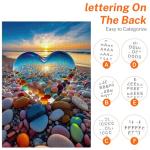 Jigsaw Puzzles for Adults 1000 Pieces, Love Pebbles Beach Puzzle, Impossible Difficult Hard Fun 1000 Piece Jigsaw Puzzles for Adults