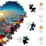 Jigsaw Puzzles for Adults 1000 Pieces, Love Pebbles Beach Puzzle, Impossible Difficult Hard Fun 1000 Piece Jigsaw Puzzles for Adults