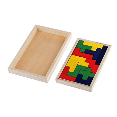 Flormoon Wooden Pentomino Puzzle for Kids