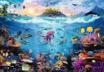 Trefl Dive into Underwater Paradise 13500 Jigsaw Puzzle Prime 78"x54" Large Jigsaw, Thick Cardboard, Colorful Ocean Bottom, Creative Fun for Adults and Children from 14 Years Old