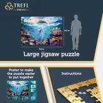 Trefl Dive into Underwater Paradise 13500 Jigsaw Puzzle Prime 78"x54" Large Jigsaw, Thick Cardboard, Colorful Ocean Bottom, Creative Fun for Adults and Children from 14 Years Old