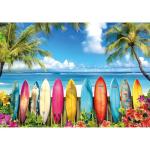 2000 Piece Jigsaw Puzzle for Adults – Vibrant Surfboard and Palm Tree Beach Scene – Fun and Challenging Puzzle Game, Tropical Artwork, Gift for Adults, Home Decor, Family Entertainment (39" x 28")