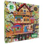 Lucky Puzzles 'Enchanted Treehouse' - 500 Piece Jigsaw Puzzle for Adults - Whimsical Art Style - Fun Puzzle Challenge for Adults and Families | 18 x 24 Inches | Satin Finish