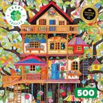 Lucky Puzzles 'Enchanted Treehouse' - 500 Piece Jigsaw Puzzle for Adults - Whimsical Art Style - Fun Puzzle Challenge for Adults and Families | 18 x 24 Inches | Satin Finish