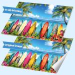 2000 Piece Jigsaw Puzzle for Adults – Vibrant Surfboard and Palm Tree Beach Scene – Fun and Challenging Puzzle Game, Tropical Artwork, Gift for Adults, Home Decor, Family Entertainment (39" x 28")