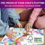 QUOKKA Puzzles for Kids Ages 4-6 - Set of 4x60 Jigsaw Puzzles for Toddlers 3-5 - Unicorn Princess Animals Toys for Children 6-8 yo - Gift Educational Game for Boys & Girls