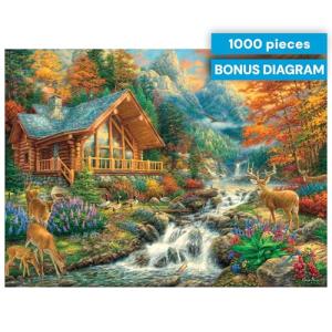 Buffalo Games - Alpine Serenity - 1000 Piece Jigsaw Puzzle with Hidden Images