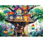 500 Piece Puzzles for Adults,Fantastical Treehouse Escape Puzzle for Kids Teens Adults,Whimsical Art Style Jigsaw Puzzle 500 Pieces,Challenging Family Game Gift for Friends Men Women Seniors,20.5*15In