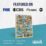 National Parks Puzzle for Adults 500 Pieces, Hand-Drawn Illustrations of National Parks, Zion, Yellowstone, Yosemite, Beautiful Nature Landscape Puzzle (No Frame, 36x50cm)