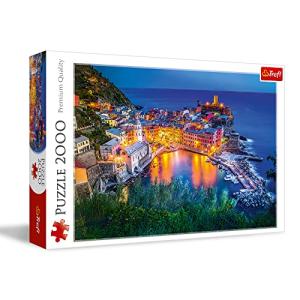 Trefl Vernazza at Dusk 2000 Piece Jigsaw Puzzle Red 38"x27" Print, DIY Puzzle, Creative Fun, Classic Puzzle for Adults and Children from 15 Years Old