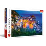 Trefl Vernazza at Dusk 2000 Piece Jigsaw Puzzle Red 38"x27" Print, DIY Puzzle, Creative Fun, Classic Puzzle for Adults and Children from 15 Years Old