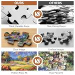 500 Piece Jigsaw Puzzle for Adults - Flowers, Mountain, Horse Themes - Funny Challenging Gift for Family Friends, 21 x 15 in