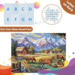 500 Piece Jigsaw Puzzle for Adults - Flowers, Mountain, Horse Themes - Funny Challenging Gift for Family Friends, 21 x 15 in