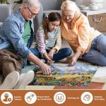 500 Piece Jigsaw Puzzle for Adults - Flowers, Mountain, Horse Themes - Funny Challenging Gift for Family Friends, 21 x 15 in